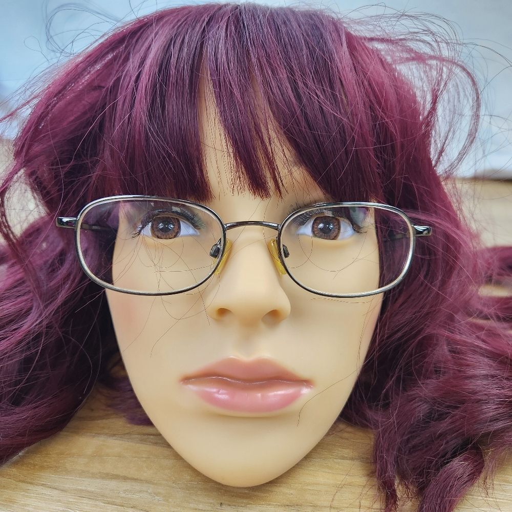 💜Kirkland Dark Shiny Gun Manchester Wire Rimmed Eyeglasses & Hardshell Case